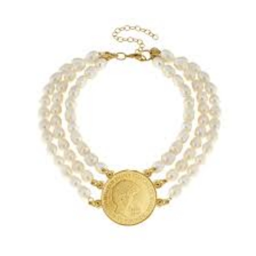 Susan Shaw Princess Diana pearl choker necklace